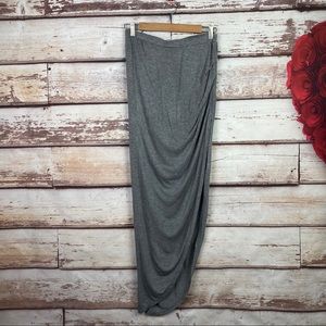 Gentle Fawn grey side ruched skirt